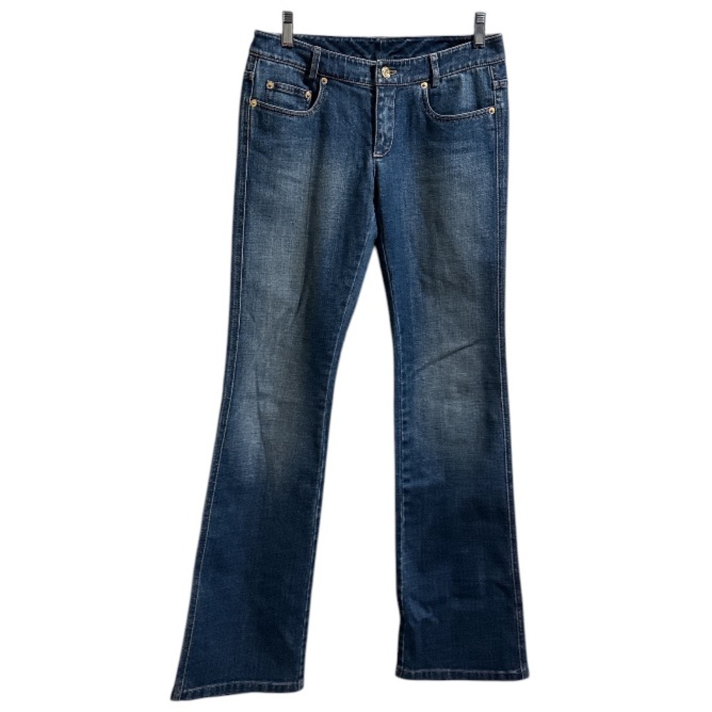 St. John Jeans Straight Leg High Rise Heart Pocket Size 2